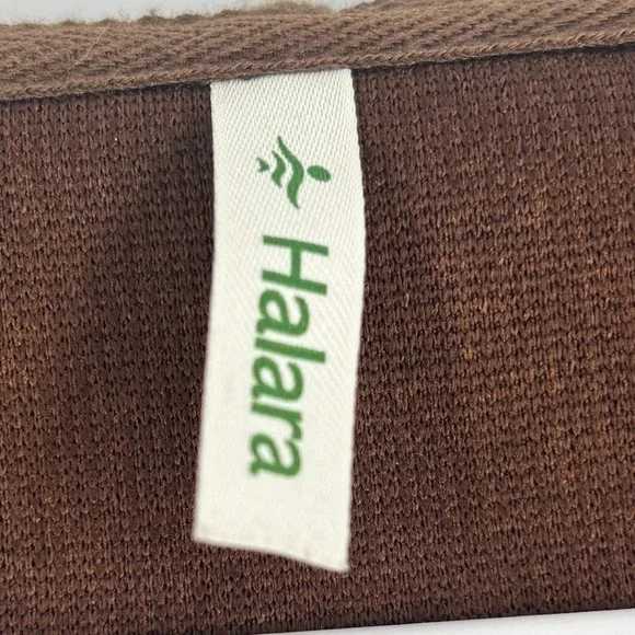 Halara‎ Y2K Cropped Zip Hoodie Brown Waffle Knit Athleisure Jacket Size XL - Picture 4 of 6